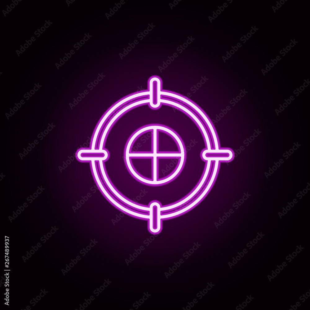 target neon icon. Elements of finance set. Simple icon for websites, web design, mobile app, info graphics target neon icon. Elements of finance set. Simple icon for websites, web design, mobile app, info graphics