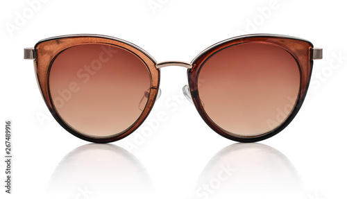 Women's sunglasses with brown lenses