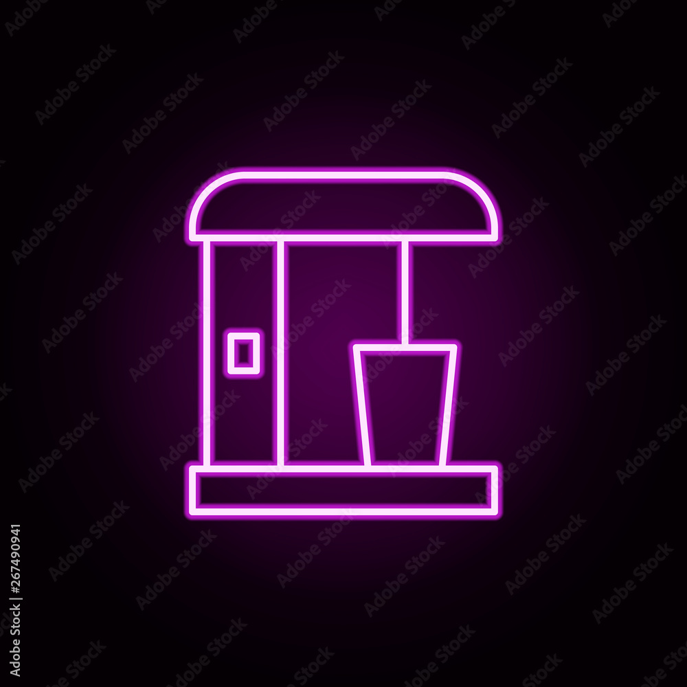 Mixer neon icon. Elements of internet things set. Simple icon for websites, web design, mobile app, info graphics