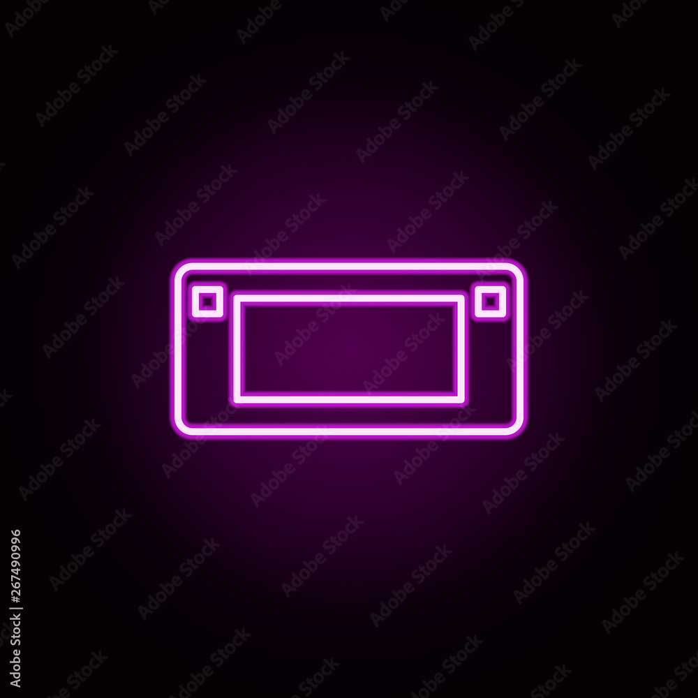 game console neon icon. Elements of internet things set. Simple icon for websites, web design, mobile app, info graphics