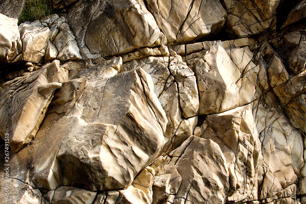 Layered and Cracked Surface of Marble Layered and Cracked Surface of Marble