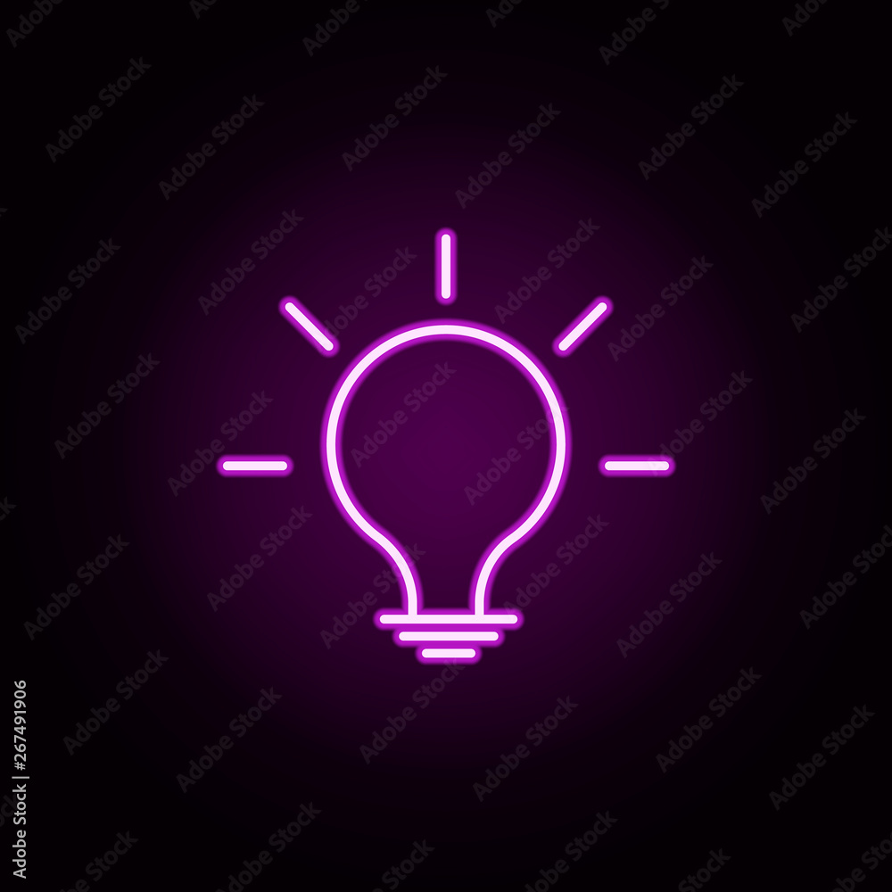 idea neon icon. Elements of Minimal universal theme set. Simple icon for websites, web design, mobile app, info graphics idea neon icon. Elements of Minimal universal theme set. Simple icon for websites, web design, mobile app, info graphics
