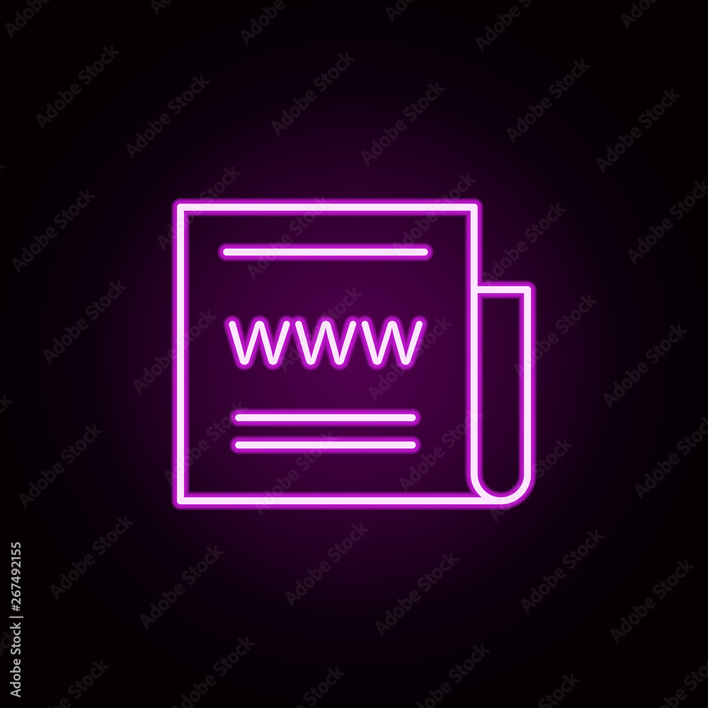 web news neon icon. Elements of Minimal universal theme set. Simple icon for websites, web design, mobile app, info graphics web news neon icon. Elements of Minimal universal theme set. Simple icon for websites, web design, mobile app, info graphics