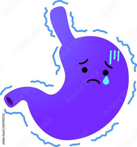 Illustration of a cute stomach 