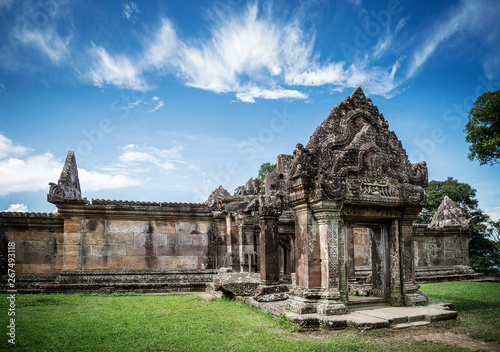 Preah Vihear ancient Khmer temple ruins landmark in Cambodia