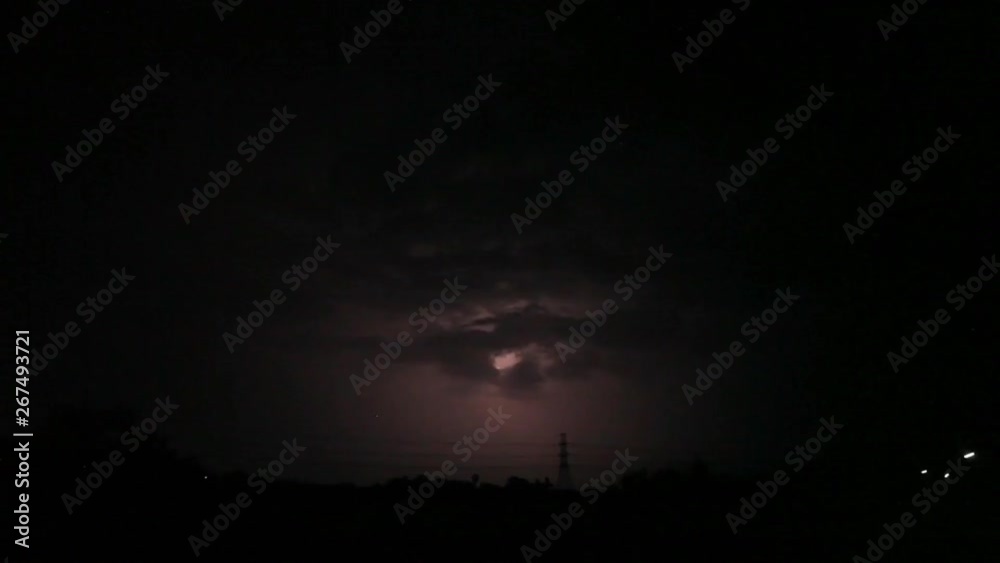 lightning shoots through the Sky.and Sound nature lightning shoots through the Sky.and Sound nature