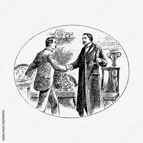 Gentlemen shaking hands