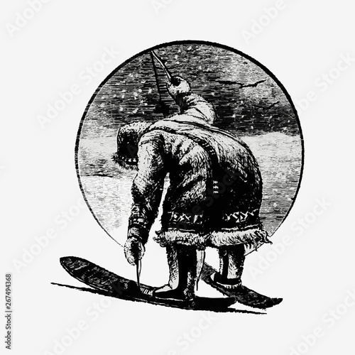 Eskimo skiing