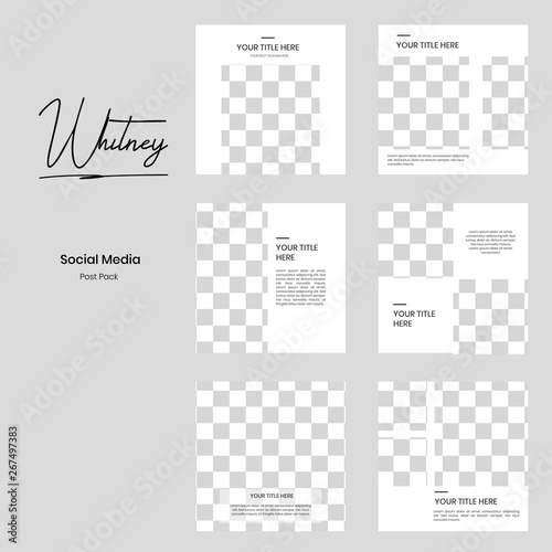 Instagram minimalist social marketing
