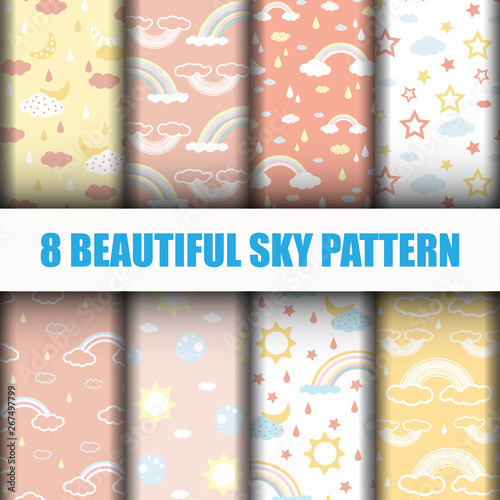 8 Sky Pattern background