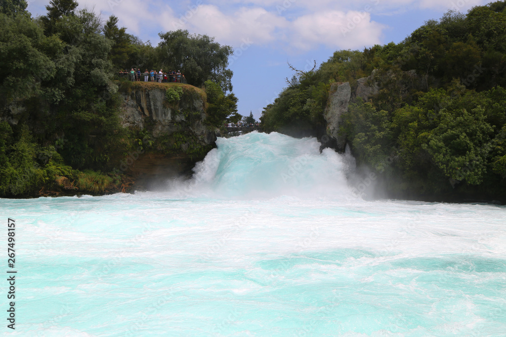Huka Falls - Waterfall near Taupo, New Zealand
