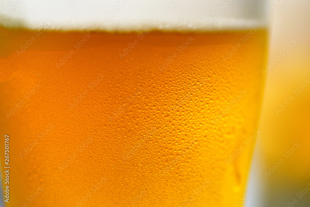 beer glass Close up of bubbles beer mug with water drop beer glass Close up of bubbles beer mug with water drop