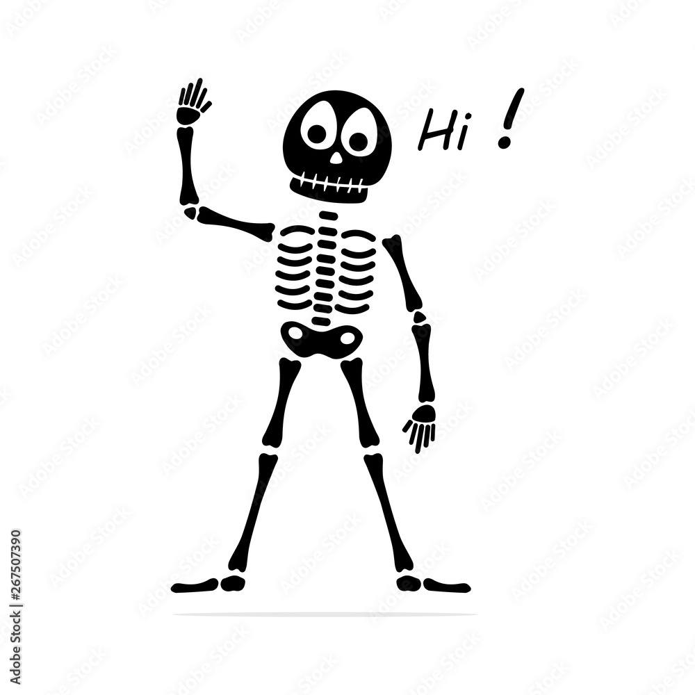 Hi skeleton icon.Vector concept illustration for design. Hi skeleton icon.Vector concept illustration for design.