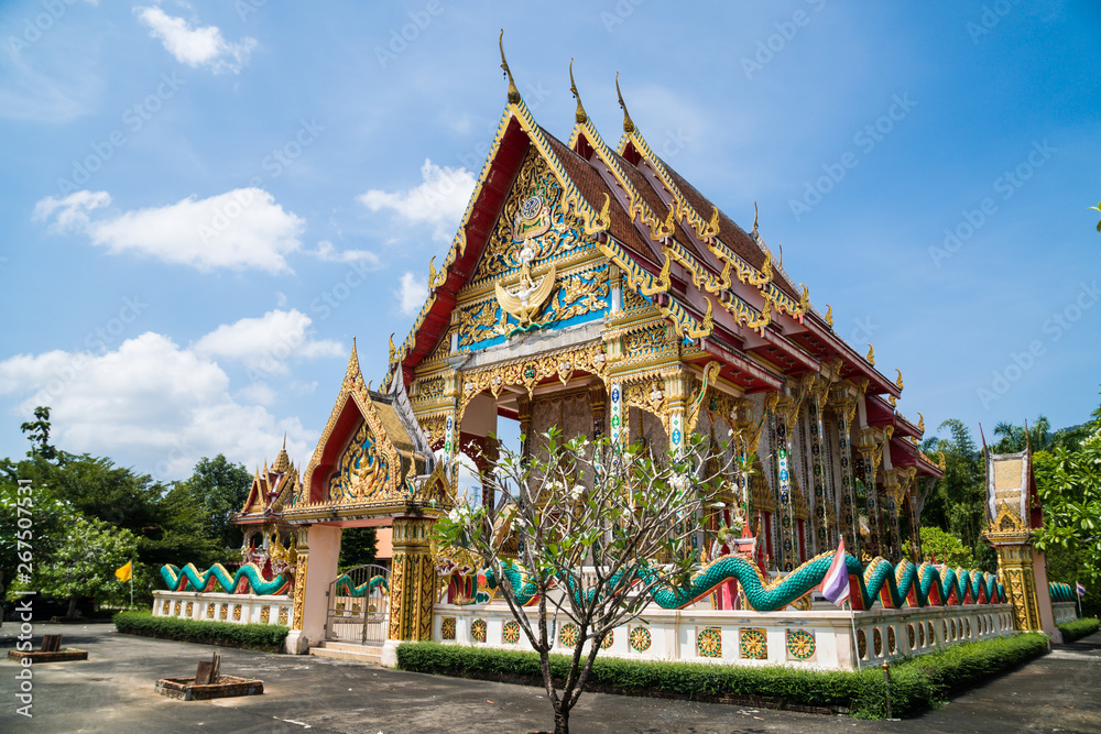 Naklejka premium The beautiful temples in Thailand.