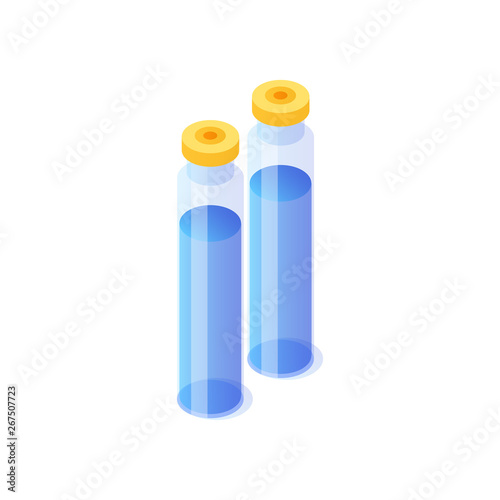Pharmacy concept. Medicine icon flat isometric vector illustration