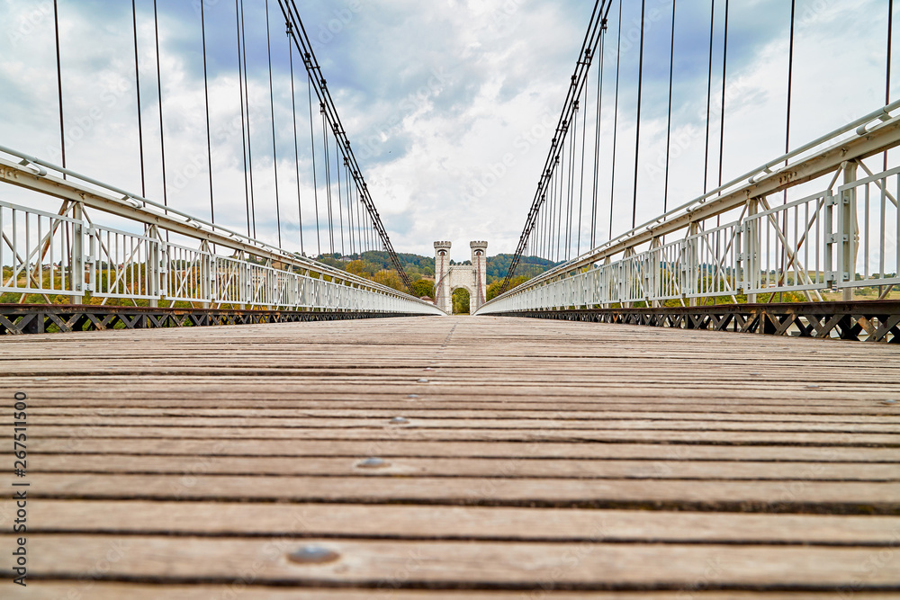 Obraz premium Big old bridge in the mountains in France