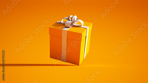 orange and white giftbox photo