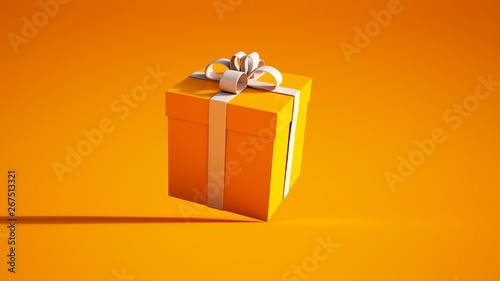 orange and white giftbox