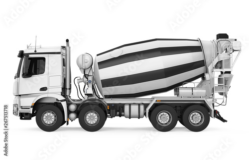 Concrete Mixer Truck Isolated