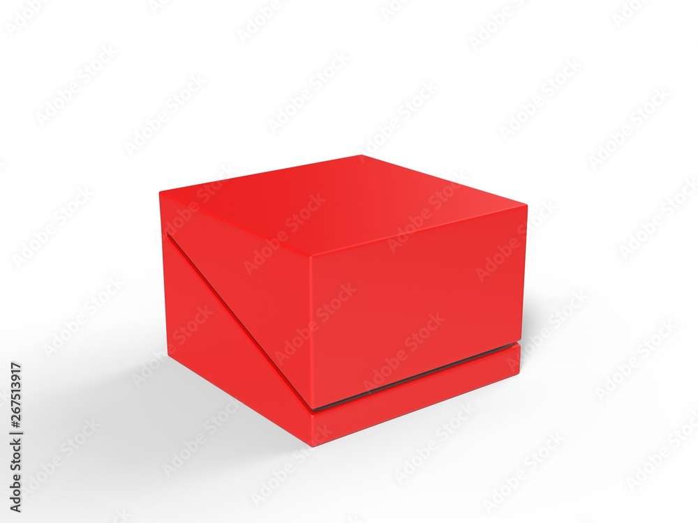 Blank product hard cardboard box for branding and mock up. 3d render illustration. Blank product hard cardboard box for branding and mock up. 3d render illustration.