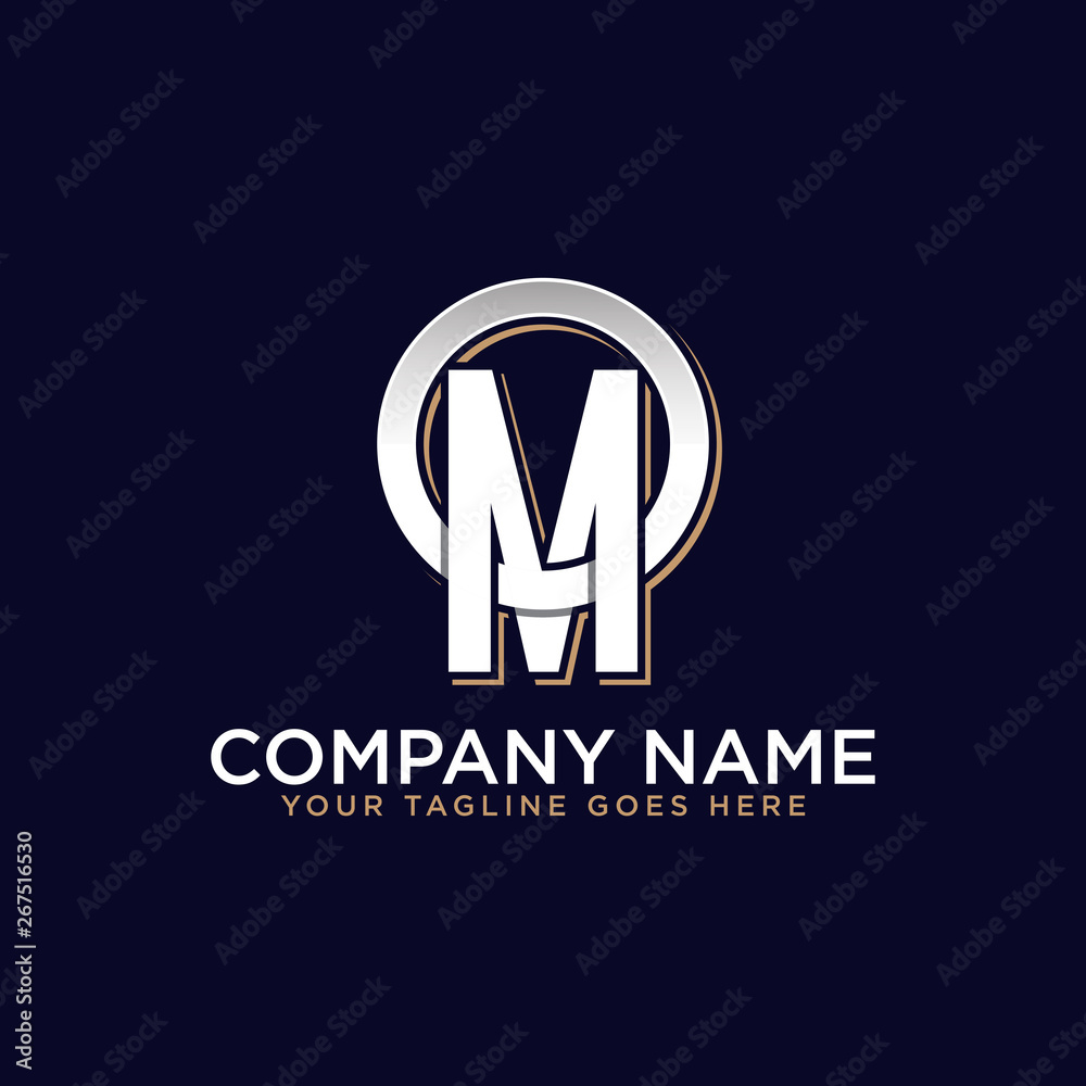 OM initial name logo , trending vector, this logo can used sport, real estate, construction etc