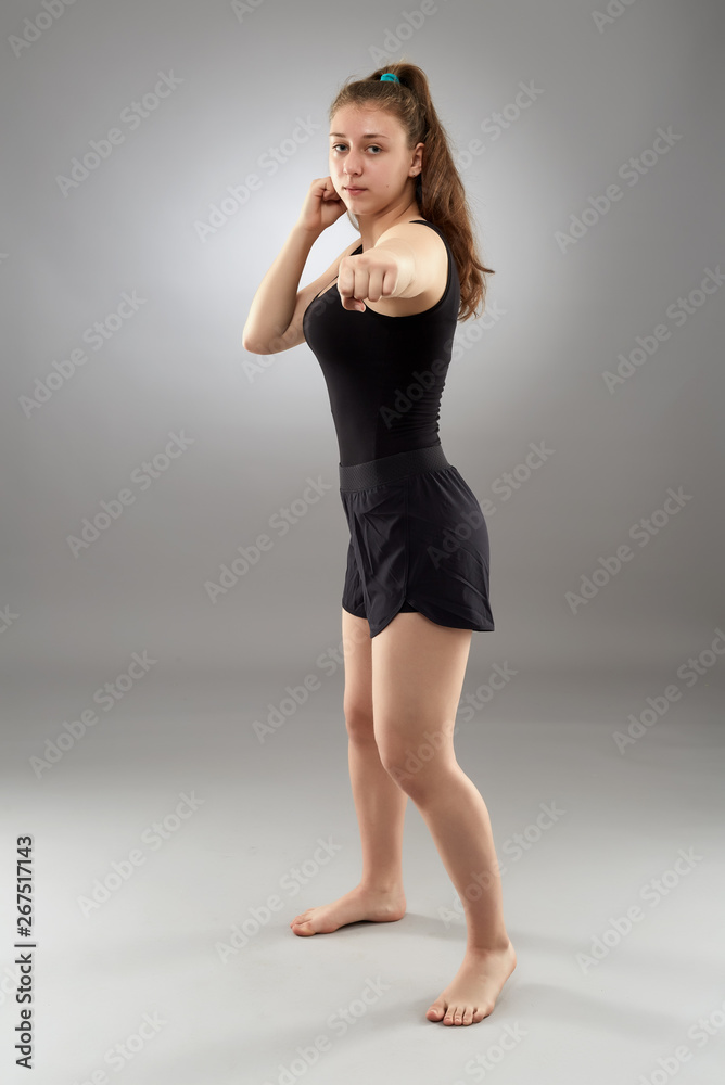 Kickboxing fighter girl Kickboxing fighter girl