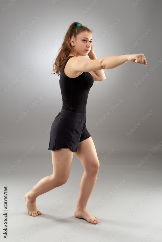 Kickboxing fighter girl Kickboxing fighter girl