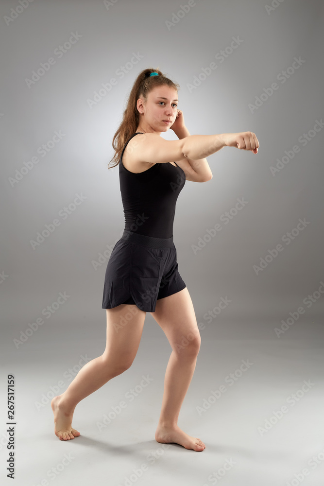 Kickboxing fighter girl
