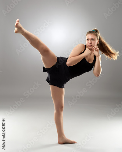 Kickboxing fighter girl