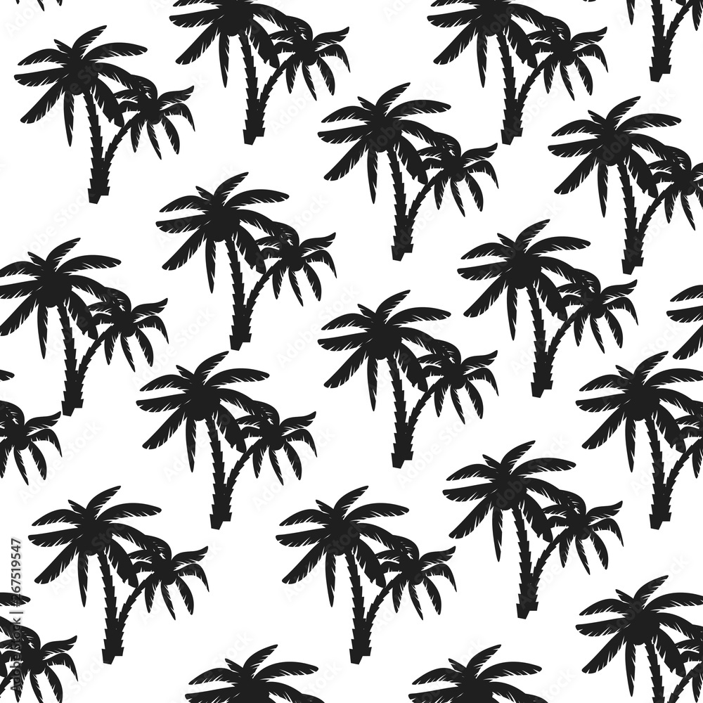 Coconut tree print for textile design Coconut tree print for textile design