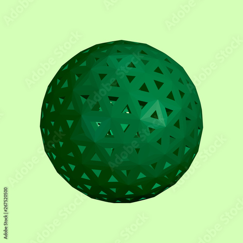 Abstract sphere wireframe. ...