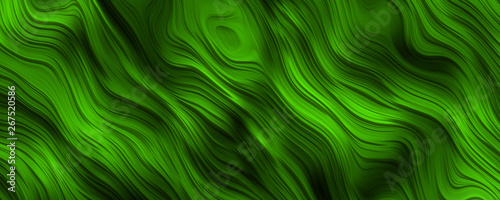 Green curly lines background