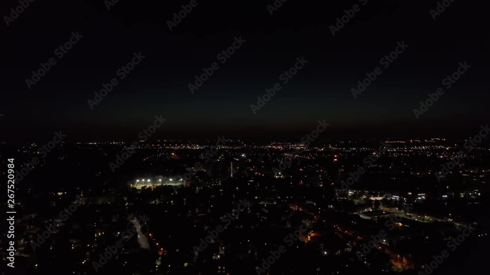 Aerial – Cinematic slider movement from left to right of the city landscape Aerial – Cinematic slider movement from left to right of the city landscape