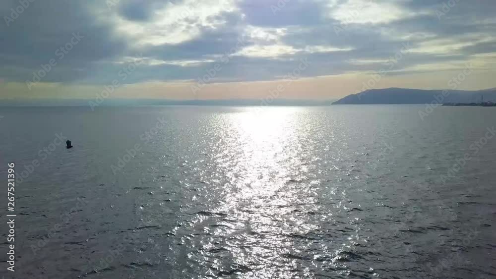 Beautiful Lake View. Drone view. Lake Baikal Beautiful Lake View. Drone view. Lake Baikal