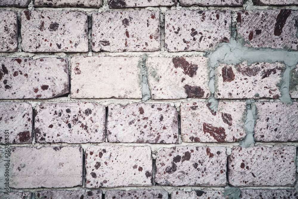 Fototapeta premium Old house wall background. Texture, background