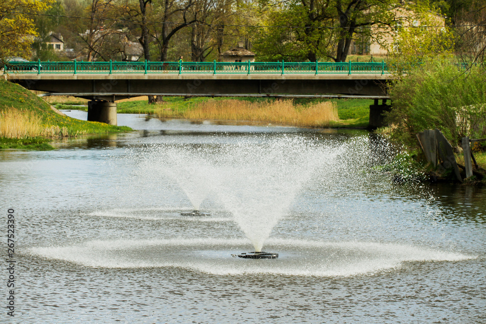 Public city park. Public city park.