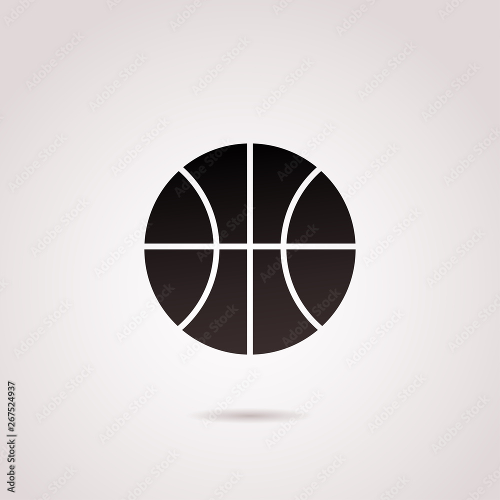Basketball ball vector icon. Basketball ball vector icon.