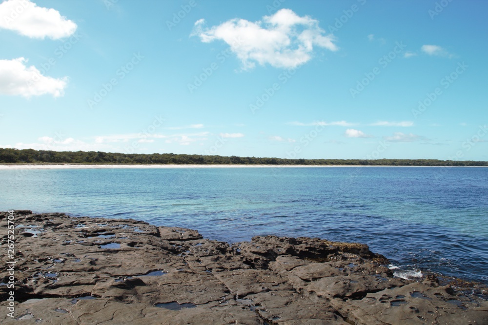 Panoramic view of the Australian ocean 