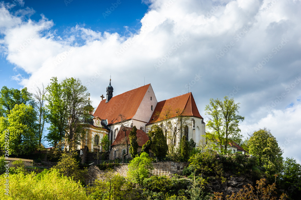 Fototapeta premium Abbey in Bechyne - old city in South Bohemian region, Czech republic.
