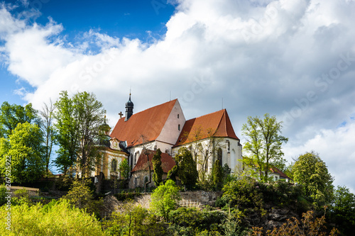 Abbey in Bechyne - old city in South Bohemian region, Czech republic.