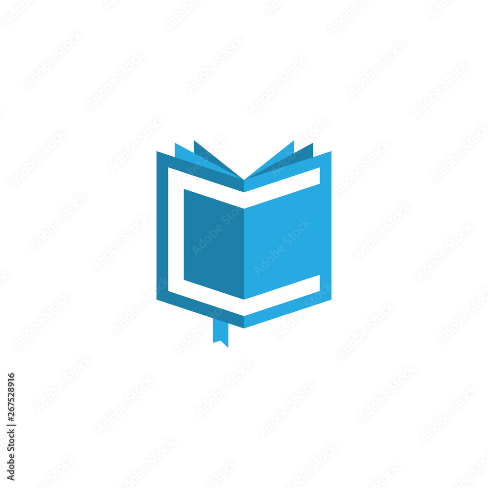 initial letter C book logo vector initial letter C book logo vector