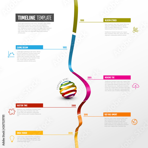 Infographic timeline template