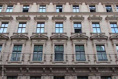 baroque (?) building at rathausstrasse in vienna (austria)