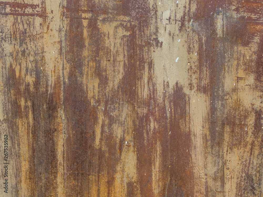 background image of rust, stains of paint on a metal wall background image of rust, stains of paint on a metal wall