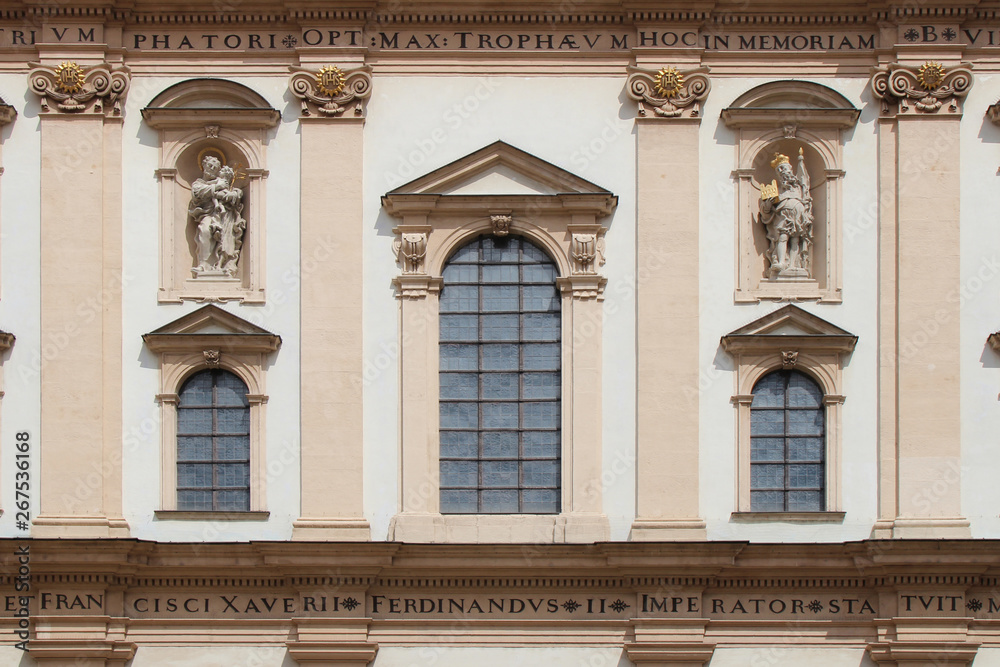 baroque church (jesuitenkirche) in Vienna (Austria)