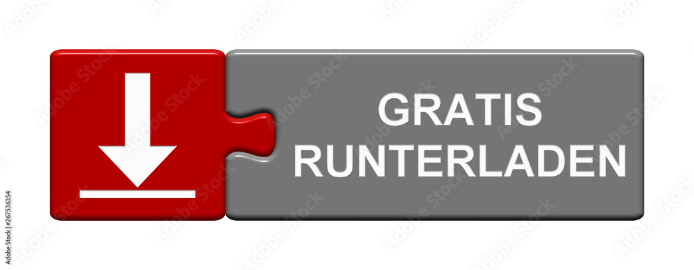 Fototapeta premium Puzzle Button zeigt Gratis Runterladen