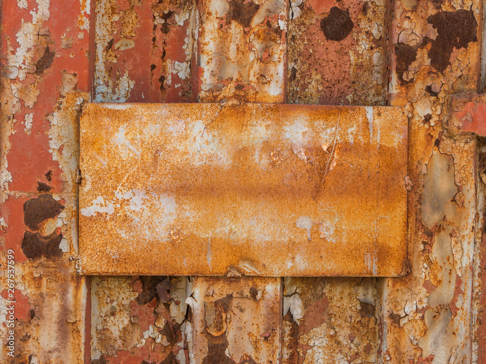 The background image of the rust and old paint and the text field The background image of the rust and old paint and the text field