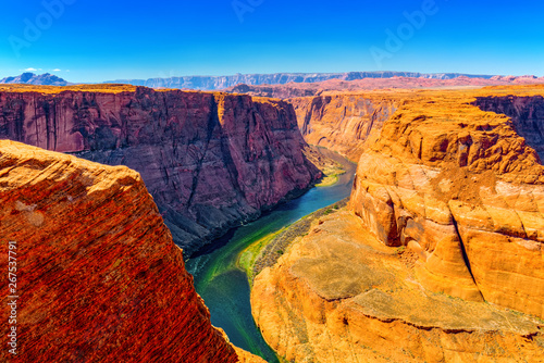 Horseshoe Bend is a horseshoe-shaped incised meander of the Colorado River.
