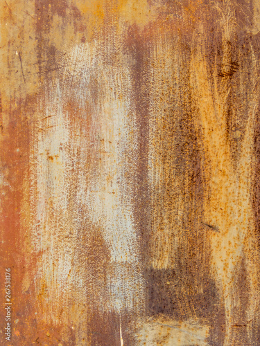 abstraction texture drawings rust on metal and peeling paint © MFomin