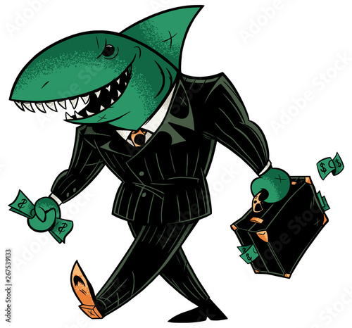 Business Shark Dark Suit